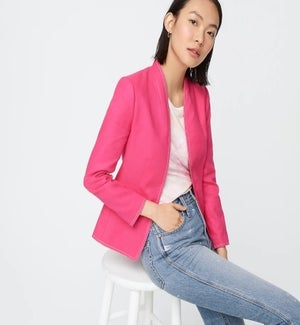 Going-out blazer in stretch linen M